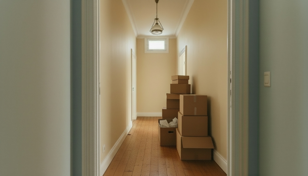 die neue Wohnung